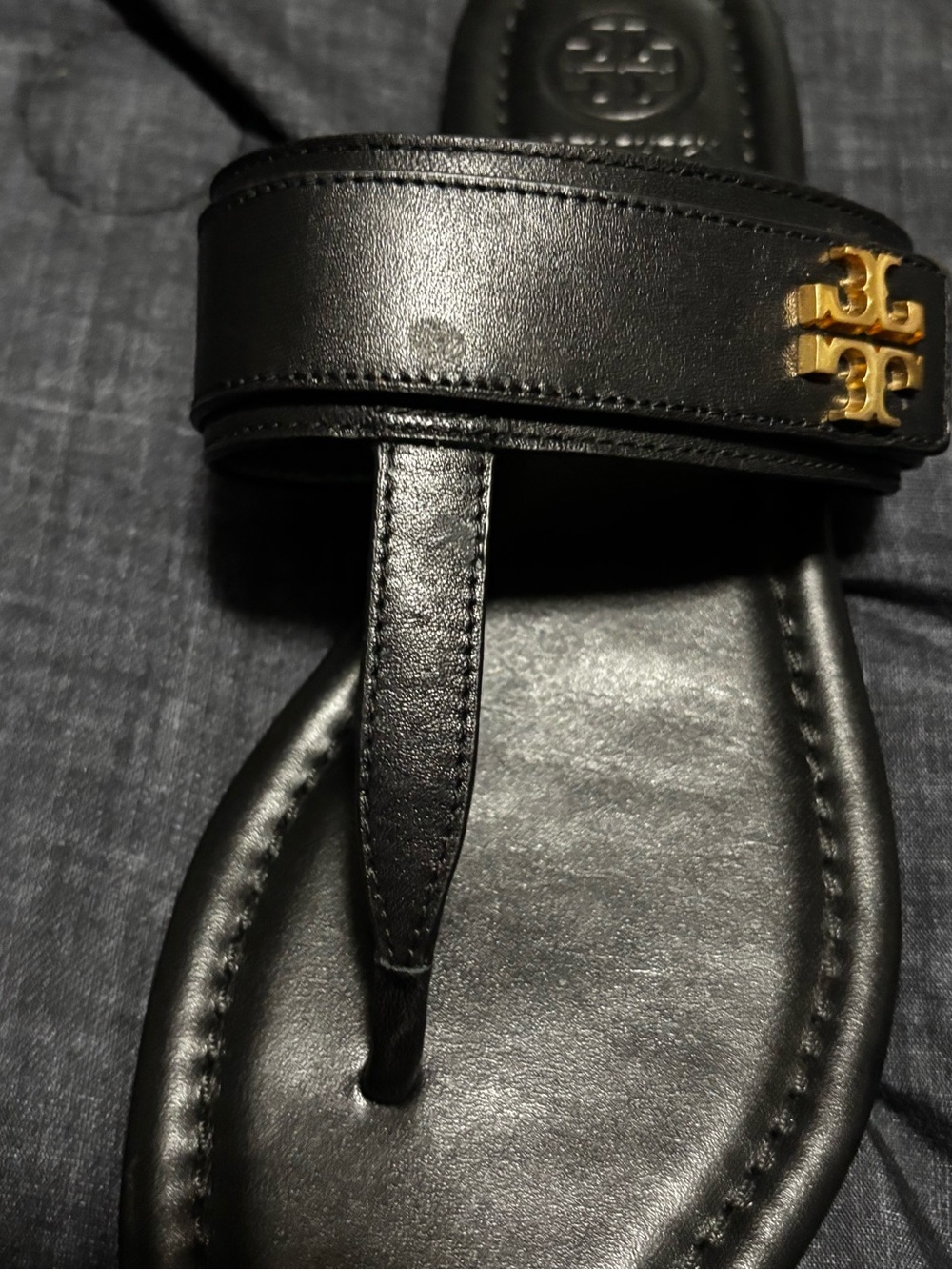 Black ToryBurch Sandals Size 5.5 - Picture 6 of 7